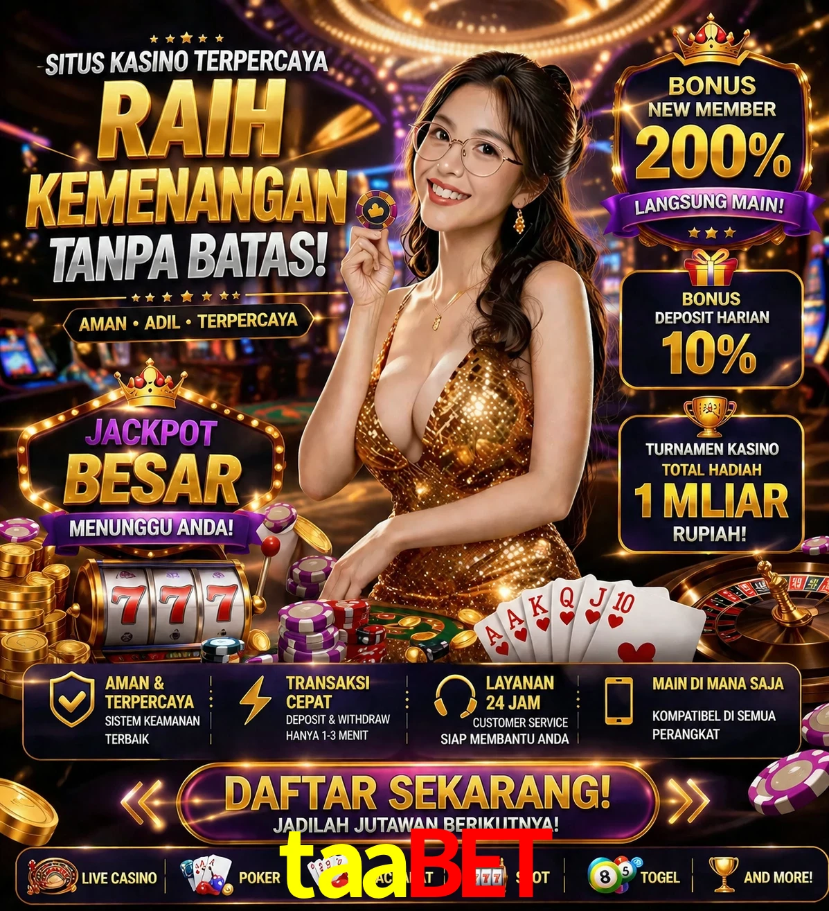 Roleta e blackjack taabet